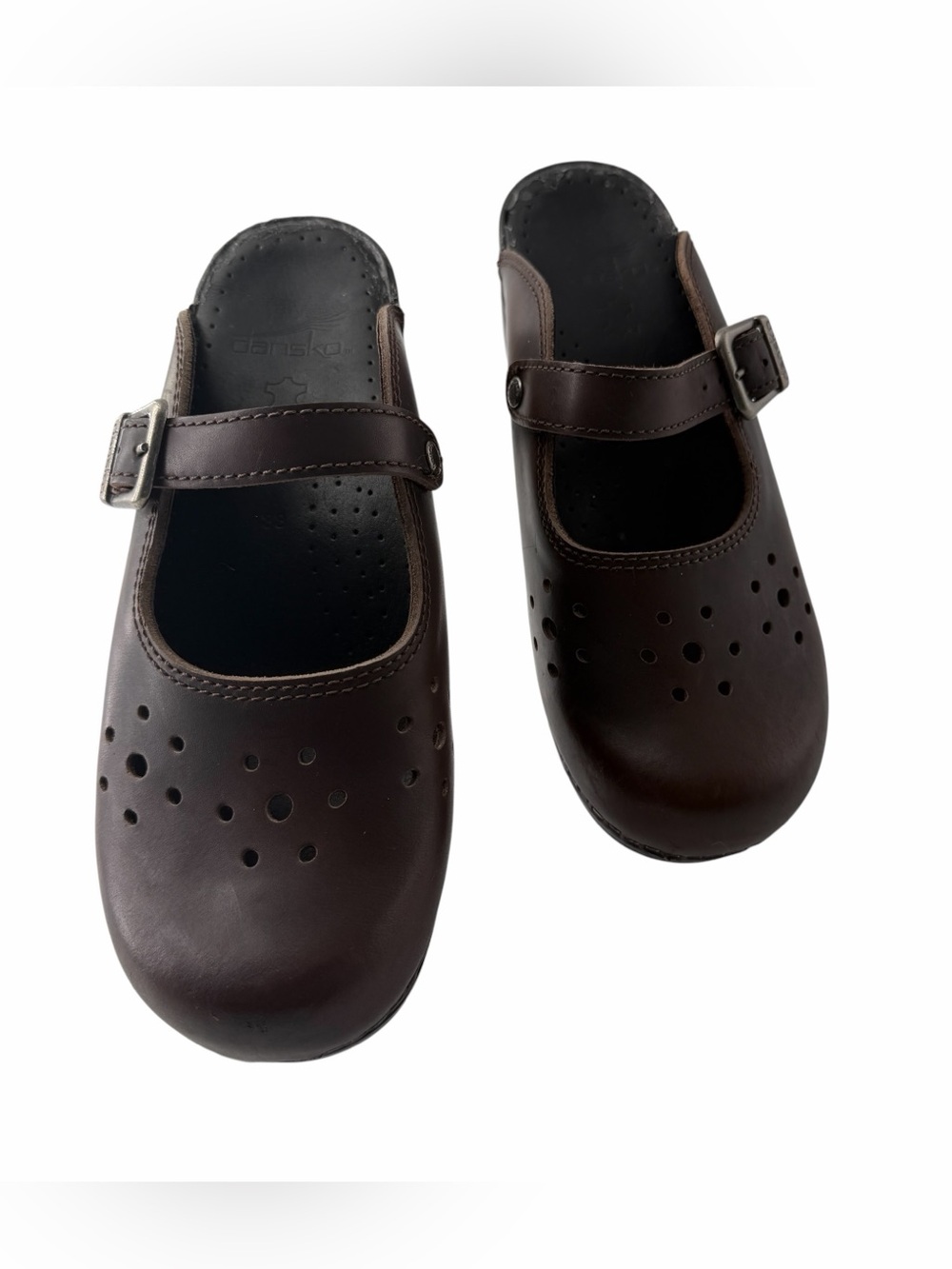 Dansko Women’s Merrie Mary Jane Slip-On Clog Boho Cottagecore Lagenlook Twee